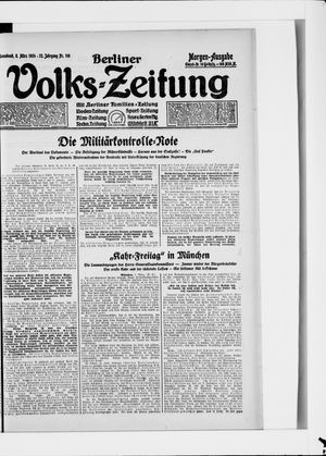 Berliner Volkszeitung vom 08.03.1924