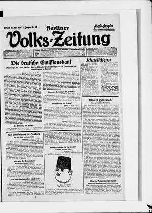 Berliner Volkszeitung on Mar 19, 1924