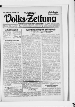 Berliner Volkszeitung on Mar 21, 1924
