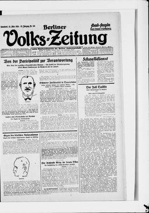 Berliner Volkszeitung on Mar 22, 1924