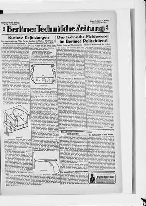 Berliner Volkszeitung vom 26.03.1924