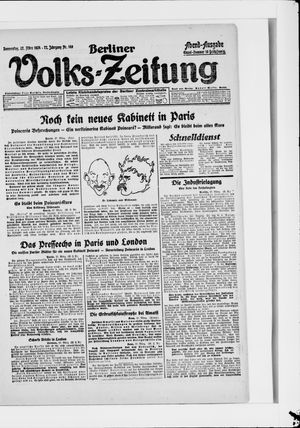 Berliner Volkszeitung vom 27.03.1924