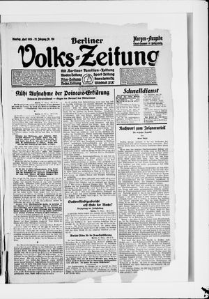 Berliner Volkszeitung on Apr 1, 1924