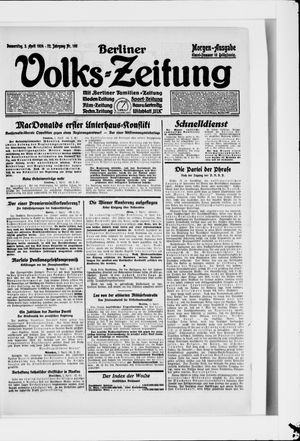 Berliner Volkszeitung on Apr 3, 1924