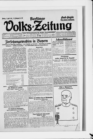 Berliner Volkszeitung vom 07.04.1924