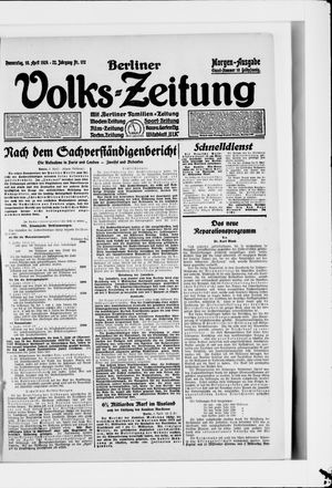 Berliner Volkszeitung vom 10.04.1924