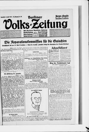 Berliner Volkszeitung on Apr 12, 1924