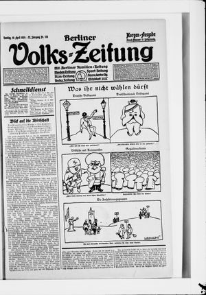 Berliner Volkszeitung on Apr 13, 1924