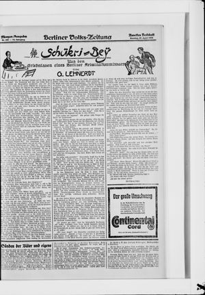 Berliner Volkszeitung vom 27.04.1924