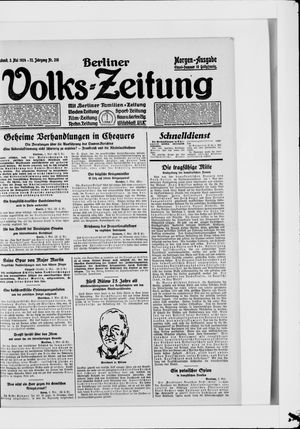 Berliner Volkszeitung vom 03.05.1924