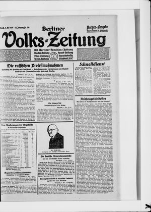 Berliner Volkszeitung vom 07.05.1924
