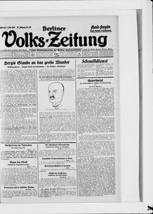 Berliner Volkszeitung vom 07.05.1924