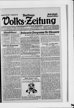 Berliner Volkszeitung on May 10, 1924