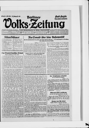 Berliner Volkszeitung vom 14.05.1924