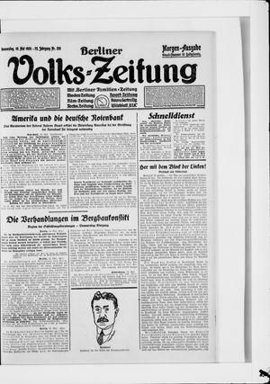 Berliner Volkszeitung vom 15.05.1924