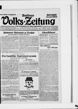 Berliner Volkszeitung on May 19, 1924