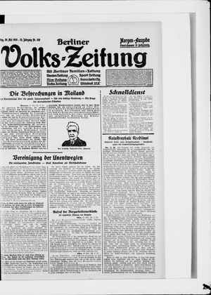 Berliner Volkszeitung on May 20, 1924