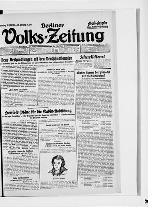 Berliner Volkszeitung on May 22, 1924