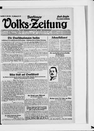 Berliner Volkszeitung vom 24.05.1924