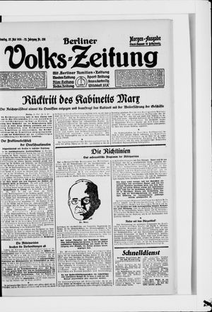 Berliner Volkszeitung on May 27, 1924