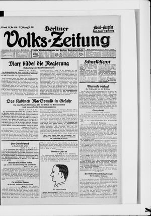 Berliner Volkszeitung vom 28.05.1924