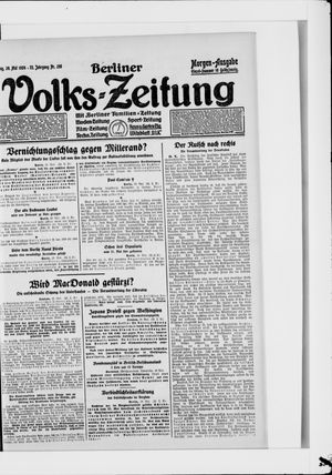 Berliner Volkszeitung vom 30.05.1924