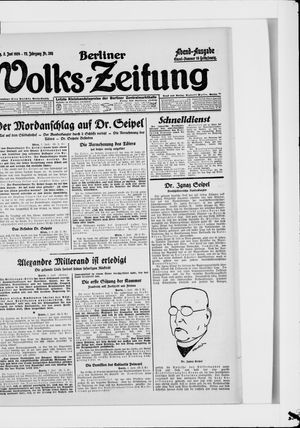 Berliner Volks-Zeitung vom 02.06.1924