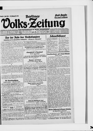 Berliner Volkszeitung vom 04.06.1924
