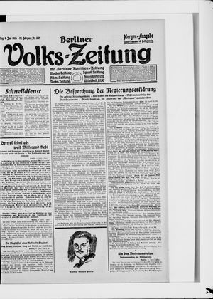 Berliner Volkszeitung on Jun 6, 1924