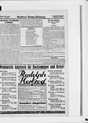 Berliner Volkszeitung vom 08.06.1924