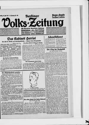 Berliner Volkszeitung vom 15.06.1924