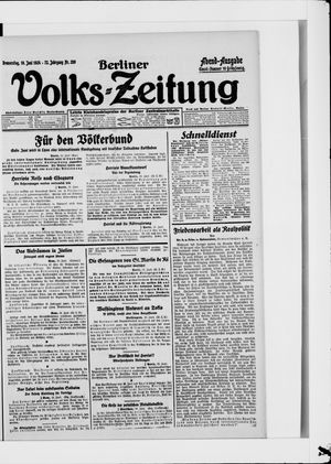 Berliner Volkszeitung vom 19.06.1924