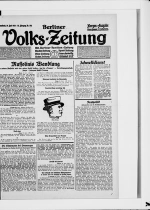 Berliner Volkszeitung vom 21.06.1924