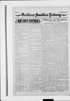 Berliner Volkszeitung vom 24.06.1924