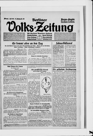Berliner Volkszeitung vom 02.07.1924