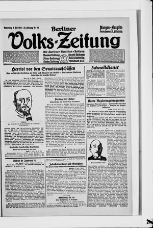 Berliner Volkszeitung vom 03.07.1924
