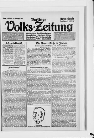 Berliner Volkszeitung vom 06.07.1924
