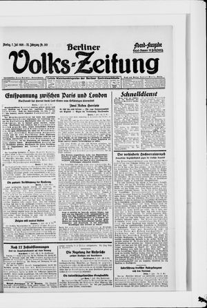Berliner Volkszeitung vom 07.07.1924