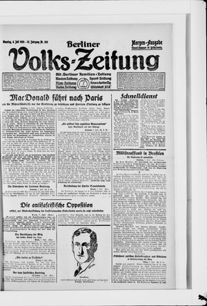 Berliner Volkszeitung on Jul 8, 1924