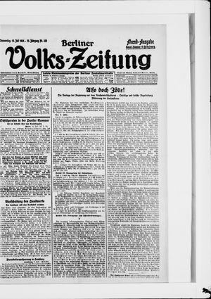 Berliner Volkszeitung vom 10.07.1924