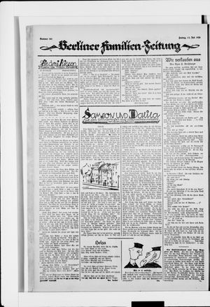 Berliner Volkszeitung vom 11.07.1924