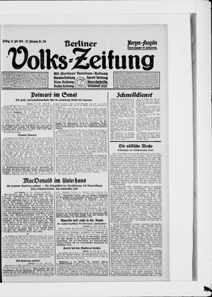 Berliner Volkszeitung vom 11.07.1924