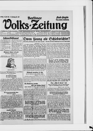 Berliner Volkszeitung vom 11.07.1924