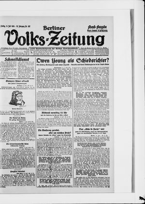 Berliner Volkszeitung vom 11.07.1924