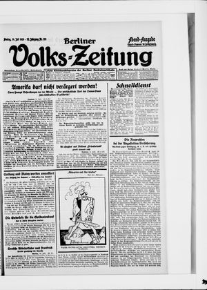 Berliner Volkszeitung on Jul 14, 1924