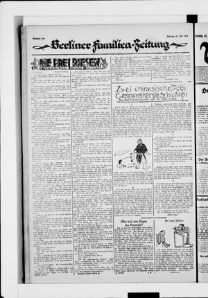 Berliner Volkszeitung vom 21.07.1924