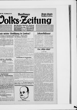 Berliner Volkszeitung vom 22.07.1924