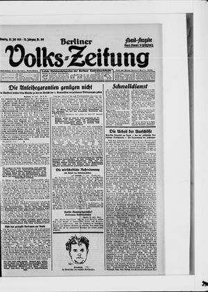 Berliner Volkszeitung vom 22.07.1924