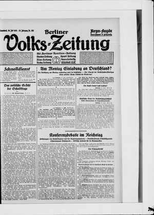 Berliner Volkszeitung vom 26.07.1924