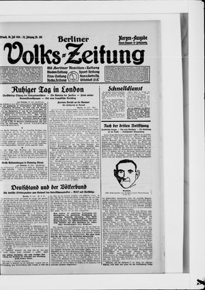 Berliner Volkszeitung vom 30.07.1924